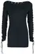 Gothicana by EMP Damen schwarzes Langarmshirt mit Nieten M
