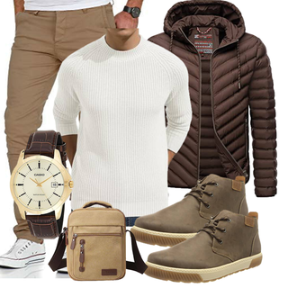Mit Trennfächern Outfit mit Grün Foino "Freizeit Outfit"