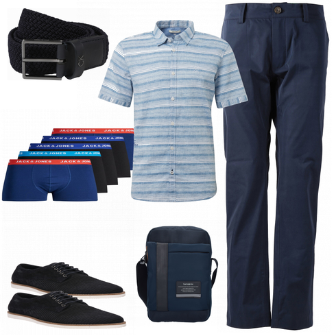 Blau Hemd Tom Tailor kombinieren