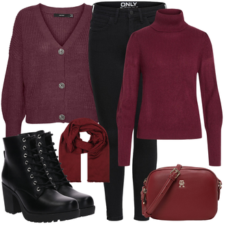 Tenues de Vacances Été avec Noir Treggings/Pantalon Moulant/Pantalon Push-up/Jeggings/Leggings en Jean/Veste d'Hiver/Jeans Thermiques/Chaussures en Cuir/Jean Coupe Slim/Veste en Cuir/Jean Push-up/Jean Court/Jean Motard/Bottine Cheville/Jeans Femme Longueur 7/8 Only "Tenue d'automne"