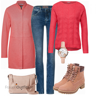 Outfit mit Braun Stiefel Apple of Eden "Buntes Herbst Outfit"