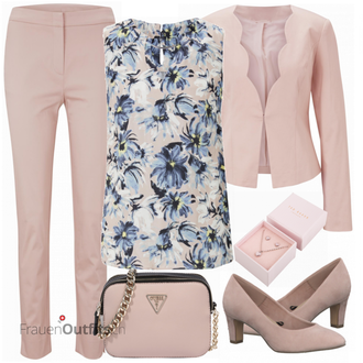 Outfit mit Rosa/Beige/Blau Schmuck Ted Baker "Perfekt Für Den Frühling"