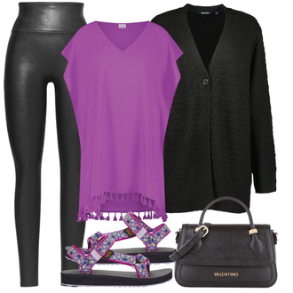 Zomer Outfits Met Een Rock-stijl met roze/purper Sandaal met klittenband/Barefoot schoen/Comfortabele Sandaal/Sandaal met glitter/Zomerschoen/Dianette-sandaal/Wandelsandalen Teva "Outfit voor de zomer"Look: Boyfriend, Buitenshuis, Boho, Chique, Disco, Retro, Met Een Rock-stijl, Trendy, Unisex