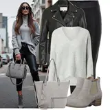Outfits für Mollige mit Leggings image