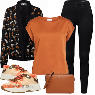 Outfit mit Grau Sneaker SCOTCH & SODA "Stylische Kombination für den Frühling"