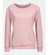 Rosa Rundhals Pullover für Damen