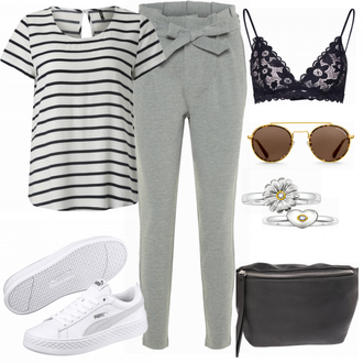Mit Pailletten Outfit mit Lila/Dunkelblau/Rosa Bikini Großer Cup Samsøe Samsøe "ONLY"