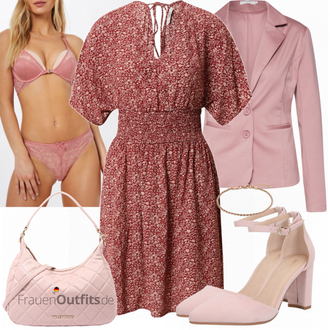 Stoff Outfit mit Rosa/Lila Mantel/Blazerjacke/Lässiger Blazer/Lederjacke/Baumwoll ­Blazer/Eleganter Blazer/Strick­blazer/Kurzblazer/Lederjacke für Männer/Lederjacke Cream "Modisches Abend Outfit"