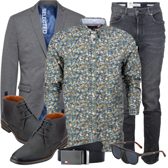 Business Outfits mit Schwarz Jeans Brax "Buro Outfit"