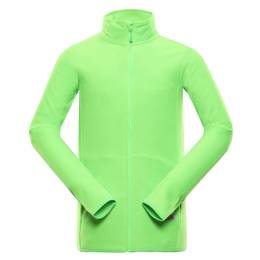 Men's fleece sweatshirt GARIM neon green gecko
