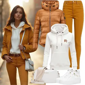 Chic outfity Léto s Krémová/Bílá Dámský Svetr/Svetr s kapucí/Unisex Mikina S Kapucí/Sportovní mikina/Pletená mikina s kapucí/Oversize mikina/Svetr S Kapucí/Originální mikina/Mikina Cars Jeans, Oranžová/Červená Dámské Džíny s Délkou 7/8/Kotníková Bota/Capri Džíny/Zkrácené Džíny/Kožená bunda/Slim Fit Džíny/Kožené Boty/Termální Džíny/Kožená Pánská Bund S.Oliver, Hnědá/Bílá Klasická Taška Přes Rameno/Malá Taška/Brašna/Sportovní Taška Přes Rameno Kazar, Bílá/Béžová Teniska na platformě Puma "Pohodlný Jarní Outfit"