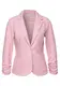 Street One Damen Blazer mit Raffungen in Rosa