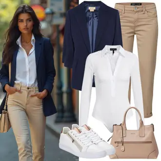Basic Outfit sa Tamnoplava Odijelo Tom Tailor "Odjeća za slobodno vrijeme"