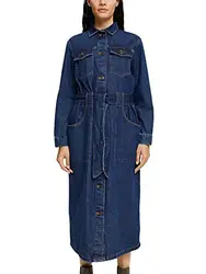 ESPRIT Denim Dress mit Bindegürtel