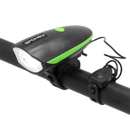 RAINI Rechargeable LED bicycle light with horn