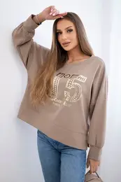 Kesi Woski Printed sweatshirt buttery fabric fango