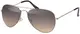 MOKIES Unisex Sonnenbrillen - UV400 Filterkategorie 3 CE Kennzeichnung - Pilotenbrille Fliegerbrille - Polycarbonat - Edelstahl - 501 grau-braun verlaufend