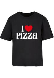 Women's T-shirt Pizza Love black