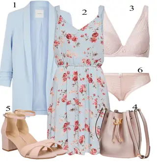 Svatovski gost Outfit sa Plava/Pink/SvjetloPlava Haljina/Haljina Veći Broj Only "Tvoj otmjeni outfit"