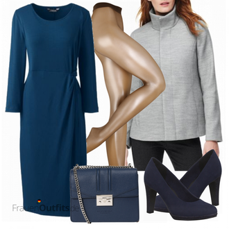 Outfit mit Beige/Braun/Rosa/Weiß Bikini große größe/Leggings Große Größe/Hose Große Größe Falke "Herbstlicher Look"