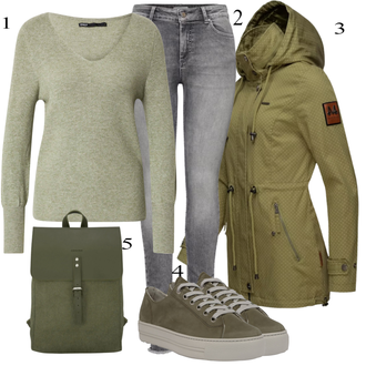 Moto tenues avec Vert foncé/Kaki Veste d'équitation/Parka d'Hiver/Veste d'Hiver/Parka Transition Veste/Veste Militaire/Veste Outdoor/Veste avec Zip Latéral/Veste de Printemps/Veste d'Automne/Veste à Capuche/Parka de la Bundeswehr/Parka grande taille MARIKOO "tenues parfaite"Look: Randonnée, Alpinisme, Moto, Équitation