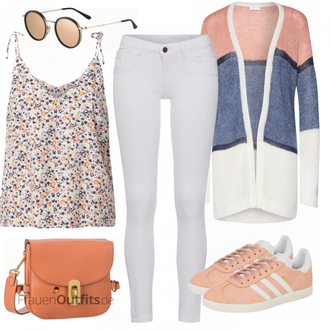 Outfit mit Orange Sneaker Adidas Originals "Perfekt für die Freizeit"