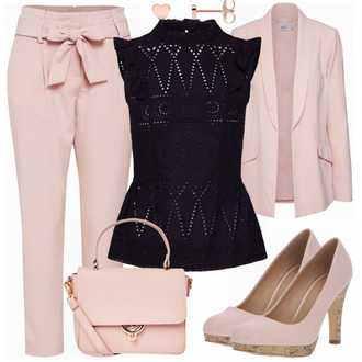 Outfit mit Lila Top Tigha "Tigha Bluse"