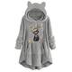 Weihnachten Wintermantel Hoodie Pullover Damen Lang Wollmantel mit Kapuze Langmantel Winterjacke Mantel Parka Trenchcoat Mantel Strickjacke Steppjacke Cardigan Weihnachten Sweatshirt