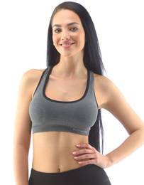 Women's bra bamboo grey