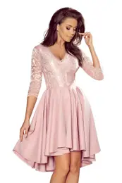 lace neckline dress