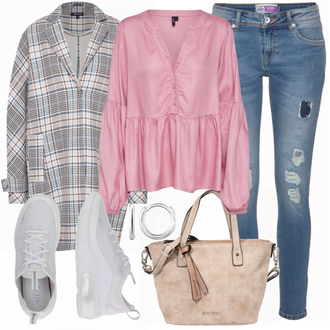 Outfit mit Blau Jeans Superdry "Nike Air Max"