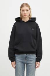 Pulover Logo Hoodie enski, rna barva, s kapuco, COPJS15523