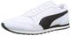 Puma Unisex St Runner V2 Full L Sneaker, White Black, 43 EU