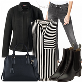 Schwarze Marc O'Polo Gummistiefeletten Outfits image