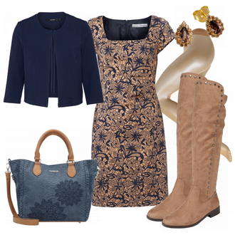 Outfit mit Grau Desigual "Autumn"