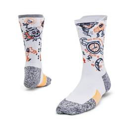 UA AD Run Cushion 1pk Mid Socks