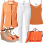Oranzhevo Women's Tops Kombinirajte - 20 Damski toaleti s Oranzhevo Women's Tops image