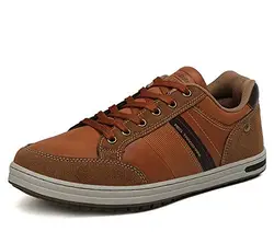 AX BOXING Freizeitschuhe Herren Sneaker Walkingschuhe 41-46 (Dunkelbraun 0257, Numeric_43)