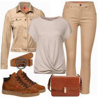 Outfit mit Rot Sneaker Ara "Frühlingsoutfit"