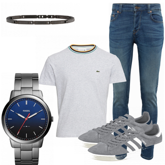 Outfit mit Weiß Sneaker Adidas Originals "Camps"
