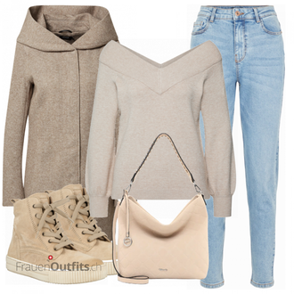Outfit mit Beige Stiefel Gabor "Perfekt für den Herbst"