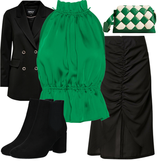 Outfit mit Schwarz Rock Neo Noir "Modisches Winter Outfit"
