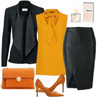 Outfit mit Lederjacke Heine "Heine rock"