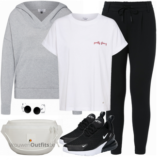 Outfit met blauw Sneaker Nike "Cool voor de vrije tijd"