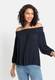 LASCANA Carmenbluse, in leichter Crinkle-Optik, Damenbluse, schulterfrei