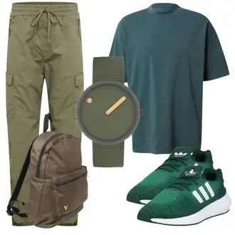 Viertelarm Outfit mit DAN FOX APPAREL "Praktischer Look"