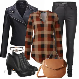 Mit Fransen Outfit mit Schwarz Chelsea Boot/Rahmengenähter Schuh/Bequemer Pump/Lederschuh/Lederjacke/Klassische Stiefelette/Gefütterte Stiefelette/Business-Schuh/Leder Stiefelette Tamaris "Modischer Look für den Herbst"