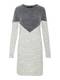 VERO MODA Kleid hellgrau / dunkelgrau