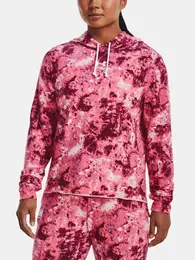 Sweatshirt Rival Terry Print Hoodie-PNK - Women