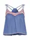 GLAMOROUS Top creme / blau / bordeaux